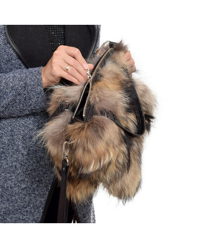 Damen Handtasche aus Waschbär Raccoon
