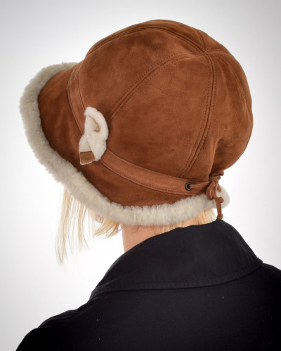 Damen-Hut aus hochwertigem Lammleder